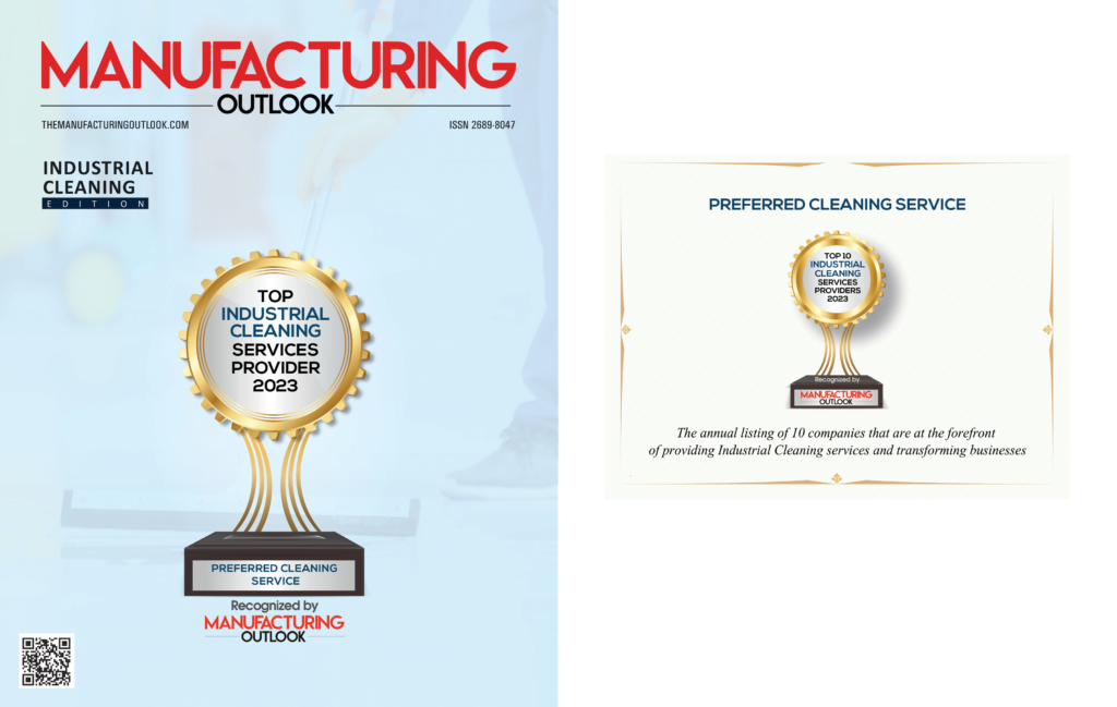 Manufacturer Outlook Industrial Cleaning Magazine & Certificate