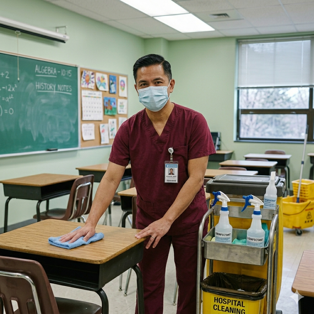 school cleaning