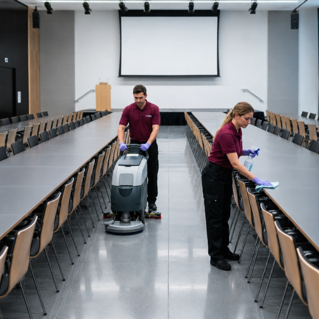 conference cleaning
